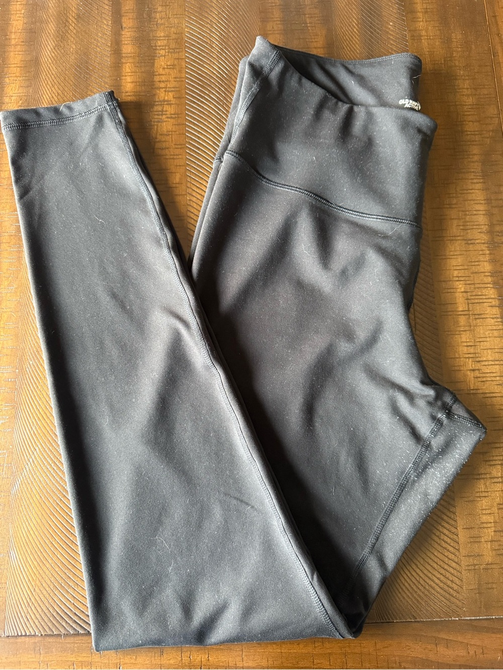 Old Navy Active Elevate Go-Dry Black Leggings Full Length